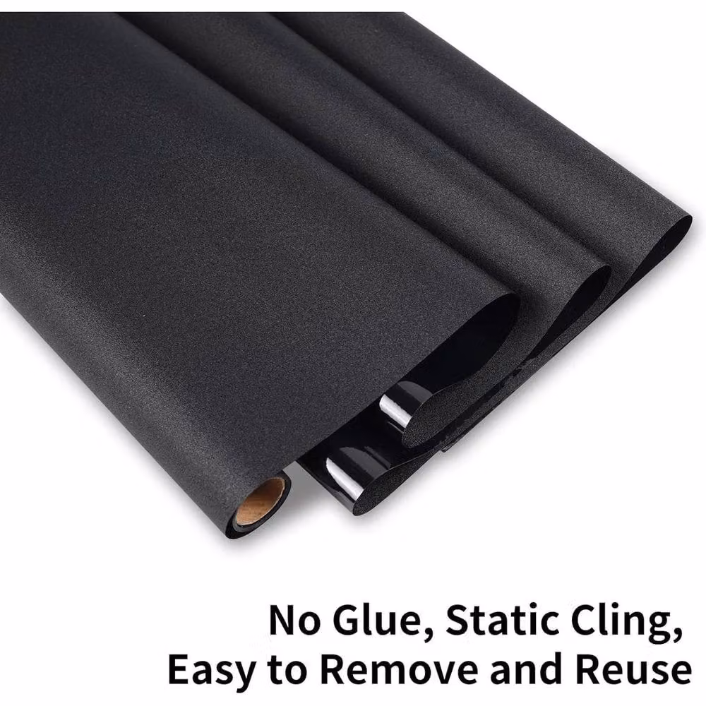 FLAVORA Blackout Window Tint Film in Black for Privacy and UV Block, W x H: 100 x 100 cm – 3
