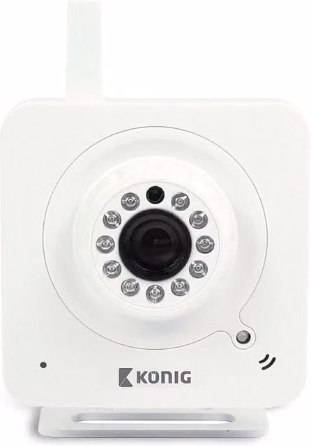 Konig Aquarius Enhanced Plug and Play Indoor Wi-Fi IP Security Camera - White