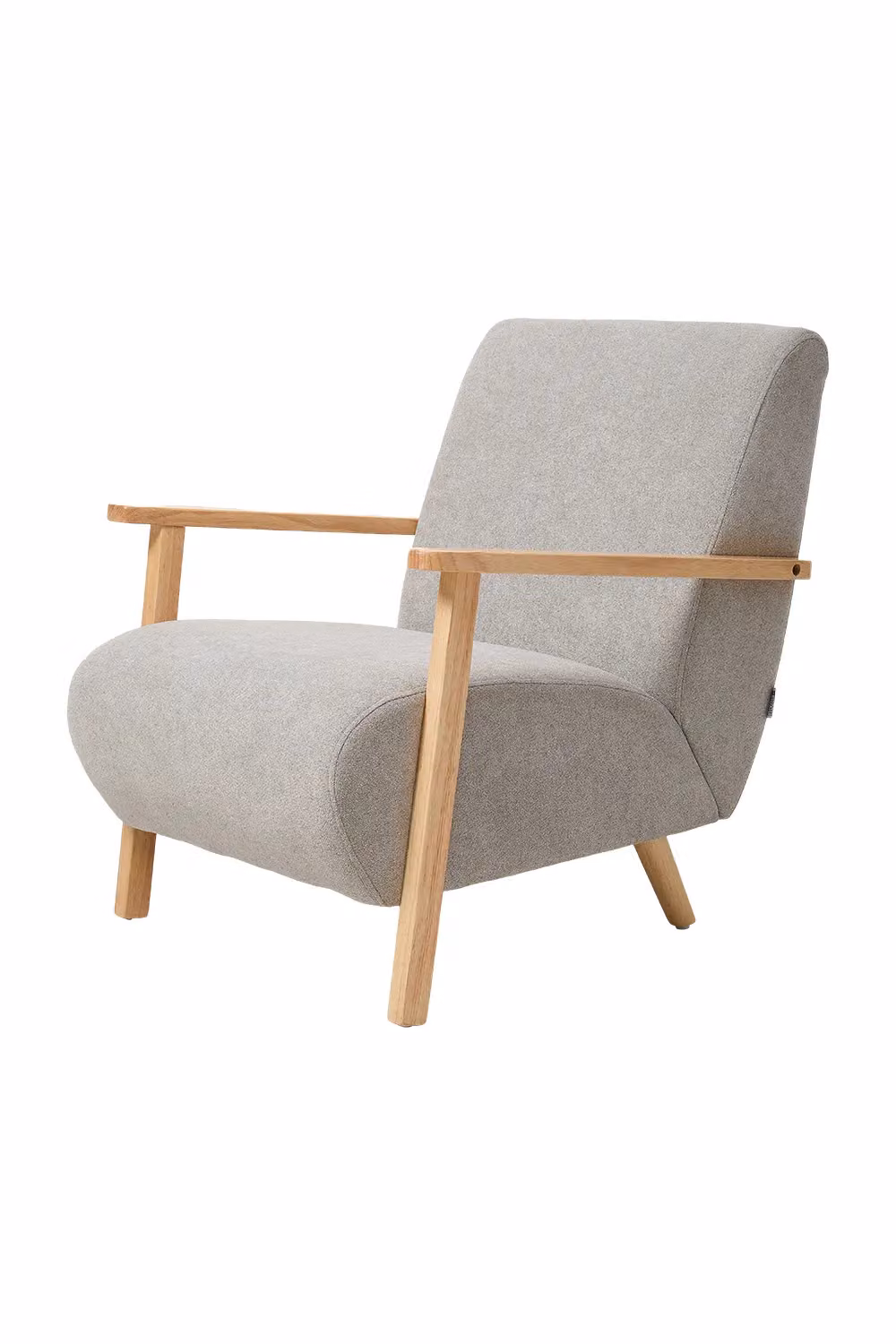 Living and Home Grey Chenille Fabric Upholstered Armchair with Armrests – 2