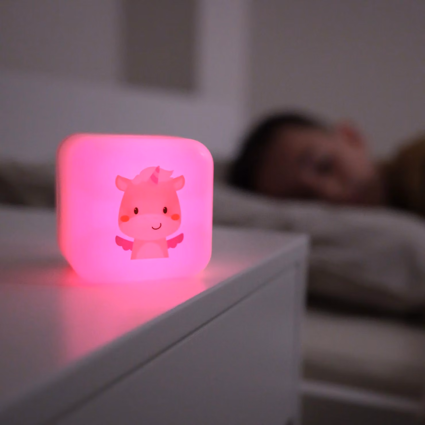 Cloud B Cube B Lily The Unicorn Multicolour Night Light and Reading Lamp with Timer and Rechargeable Battery – 5