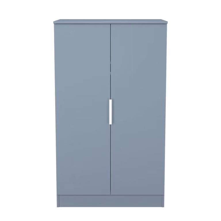 Ready Assembled 2 U Dover 2 Door Midi Wardrobe in Light Blue