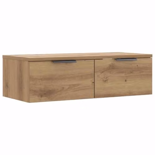 vidaXL Modern Wall Cabinet in Artisan Oak Brown, W/D/H: 68 x 30 x 20 cm – 1