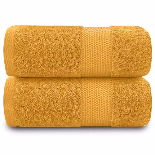 Gaveno Cavailia Miami Luxury Yellow Ochre Towel, 700 GSM 100% Egyptian Cotton – 1