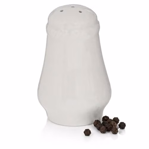 Orsina White Porcelain Pepper Shaker – 1