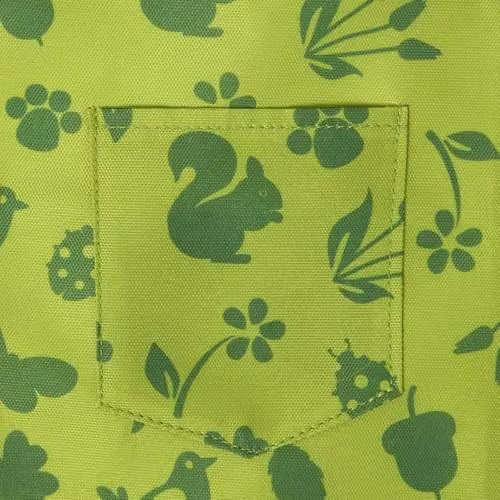 Homescapes Childrens Gardening Apron in Green with Plants and Animals Print – 2