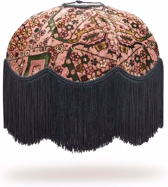 MEY MEH Tilia Velvet Dome Lampshade in Pink
