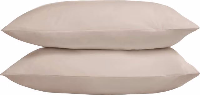 The Linen Consultancy TLC 5 Star Hotel Concept 250TC Cotton Percale Standard Pillowcase, 4 Pack, Taupe