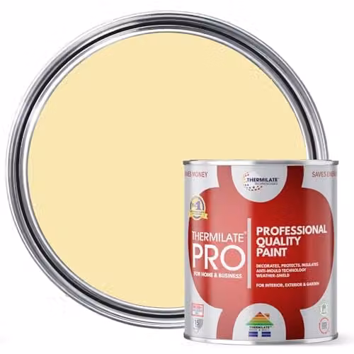 Thermilate Technologies PRO FLEX Multi-Surface All-in-One Paint and Primer, Matt, Yellow, 1 l