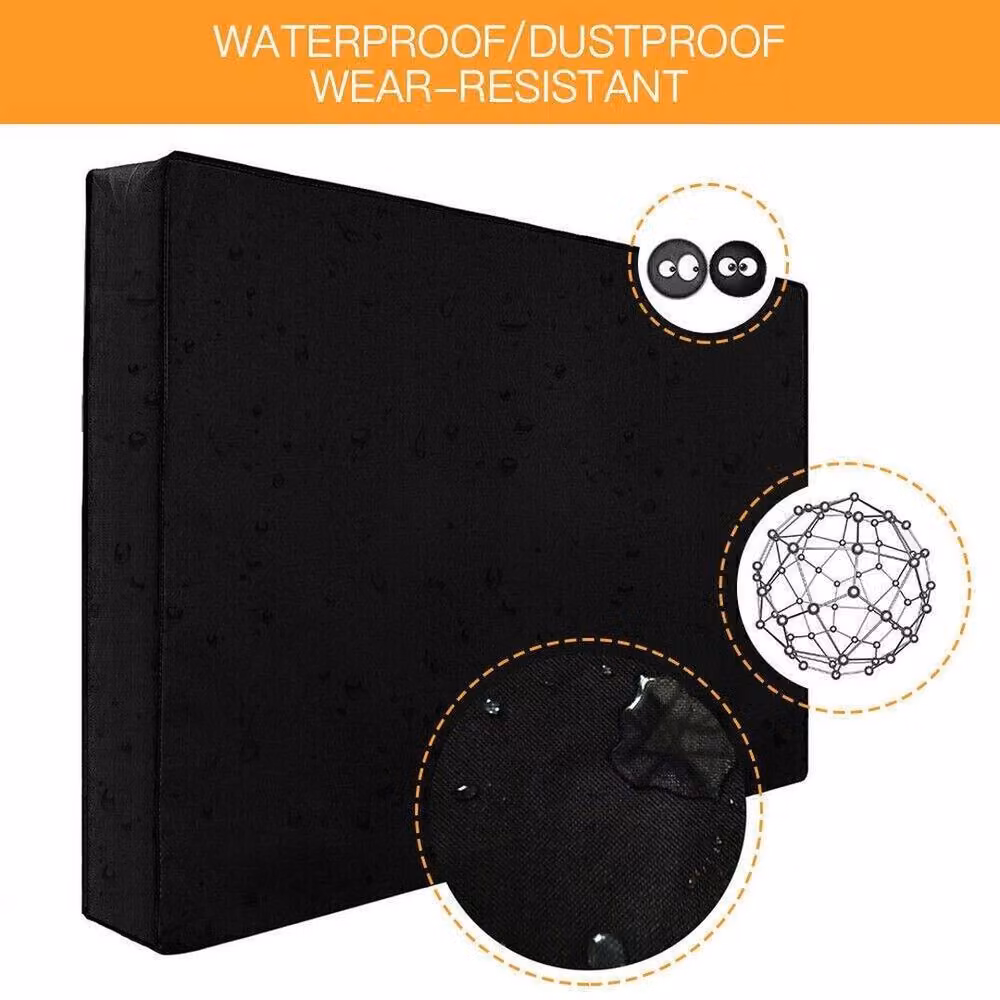 SPETLEK Dustproof and Waterproof TV Cover for 50-52 Inch Screens, Black – 4