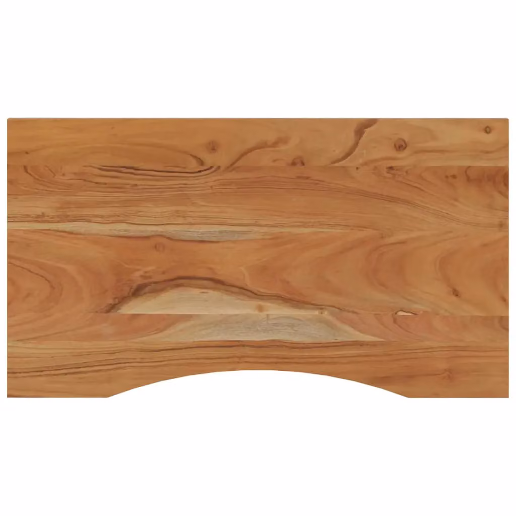 Berkfield Home Rectangular Solid Wood Acacia Desk Top, Brown, W: 80 cm, D: 50 cm, H: 2.5 cm – 2