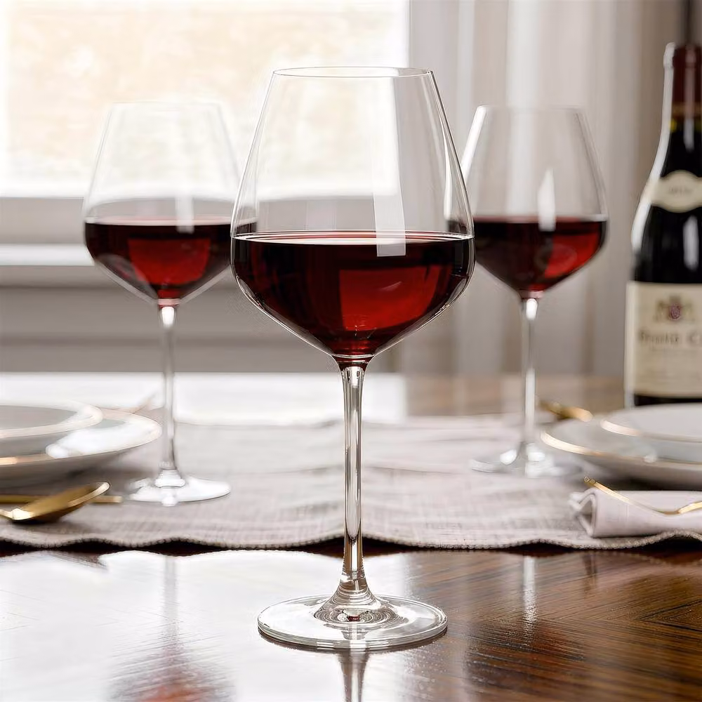 Argon Tableware Knightsbridge Lead-Free Crystal Wine Glasses, 650ml, Pack of 6, Transparent – 4