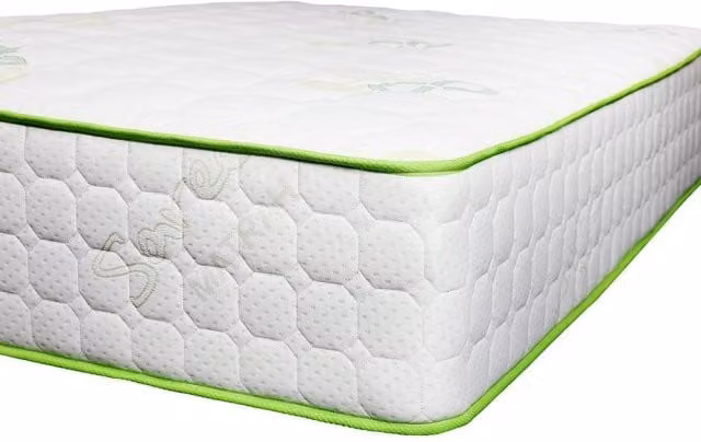 Sareer Eco Alder Bonell Spring Mattress in White, W/D/H: 180 x 200 cm