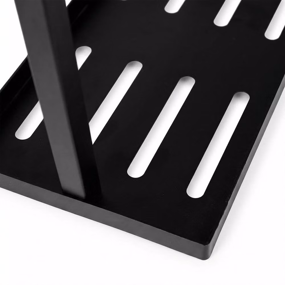 Levede Black Metal Mug Holder Stand with 16 Hooks, Freestanding Countertop Coffee Cup Rack Organiser, W: 42.0 cm, D: 15.0 cm, H: 12.0 cm – 5