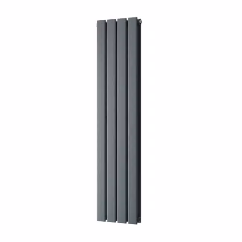 UK Radiators Typhoon Anthracite Flat Tube Vertical Designer Radiator, W: 27.2 cm, H: 120 cm – 2