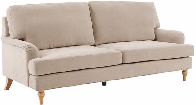 FORGEVIO 3 Seater Fabric Sofa in Beige – 1