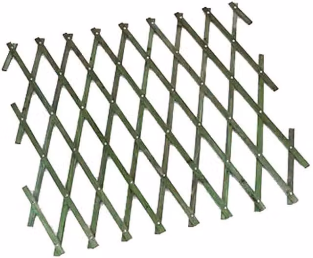 Garden Mile Green Wooden Expanding Trellis, W/H: 30 x 180 cm