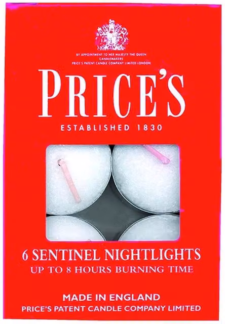 Prices Sentinel Nightlights 8hr 6-Pack in White and Multicolour