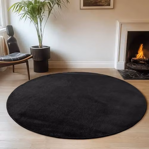 Desire Rugs Snuggly Washable Low Pile Living Room Area Rug in Black, W/D/H: 280 x 200 cm – 6