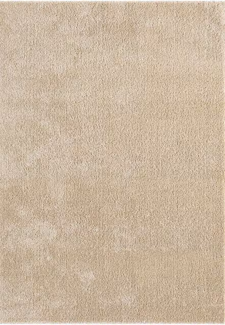 Desire Rugs Comfy Washable Low Pile Round Area Rug in Beige, Diameter: 100 cm