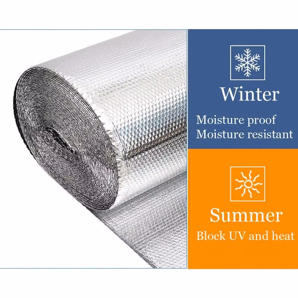 SPETLEK Double Aluminium Bubble Foil Insulation for Lofts, Caravans and Sheds, Silver, W/D/H: 1.2 x 40 m – 3