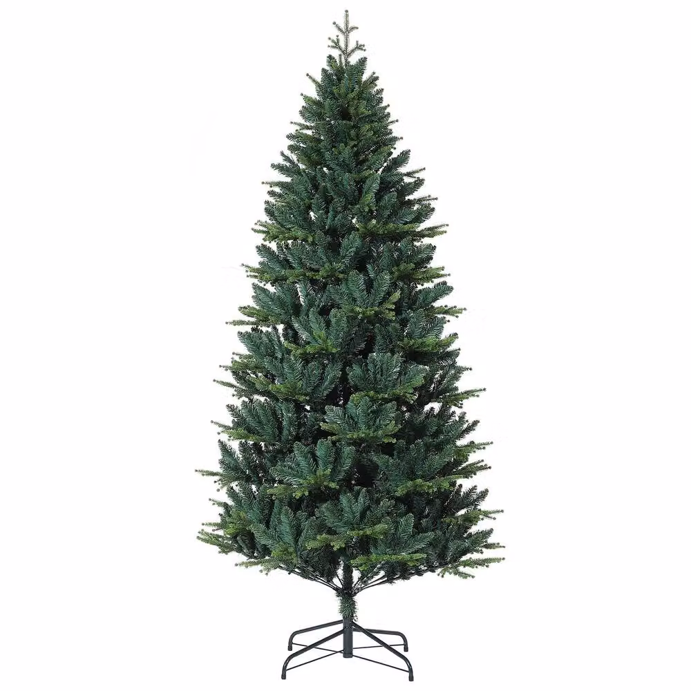London Boutique 5FT Realistic Artificial Christmas Tree with LED Lights and 8 Lighting Modes in Green – 7