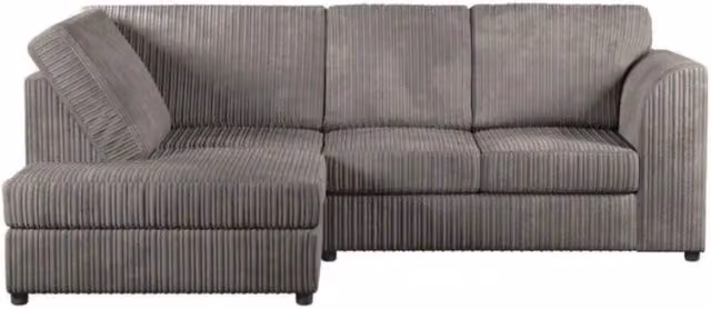 Snug Furniture Birmingham Ltd Chicago Left Hand Corner Sofa Set in Grey Jumbo Cord – 1