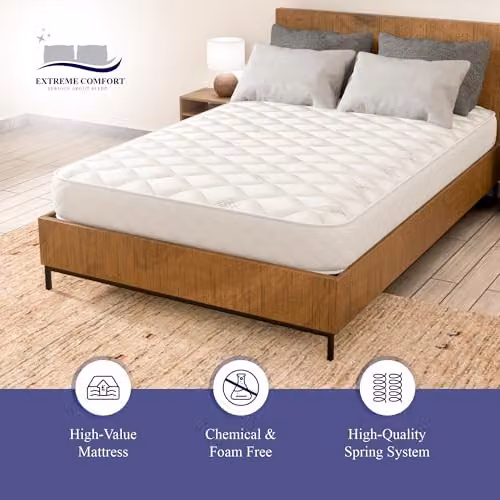 eXtreme Comfort Ltd Diamond Essential White Double Mattress, W/D/H: 140 x 200 x 18 cm – 3