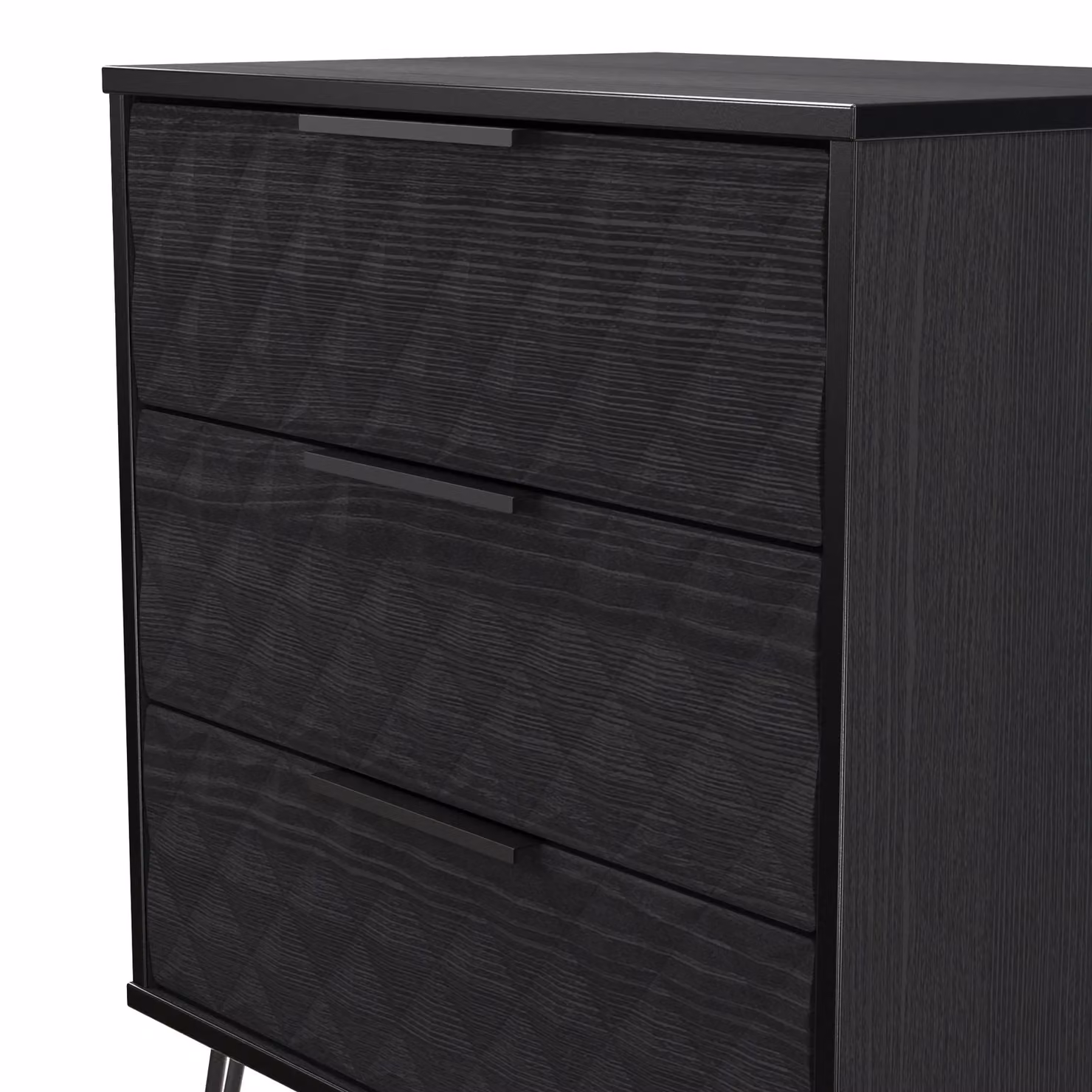 2 U Islay 3 Drawer Chest in Black – 3