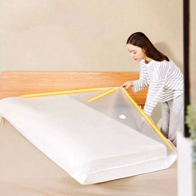 KORVIXA Transparent Compression Storage Bags for Underbed Organising, 50 cm