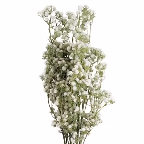 Leaf Design White Gypsophila Artificial Flowers, Height: 85 cm – 1