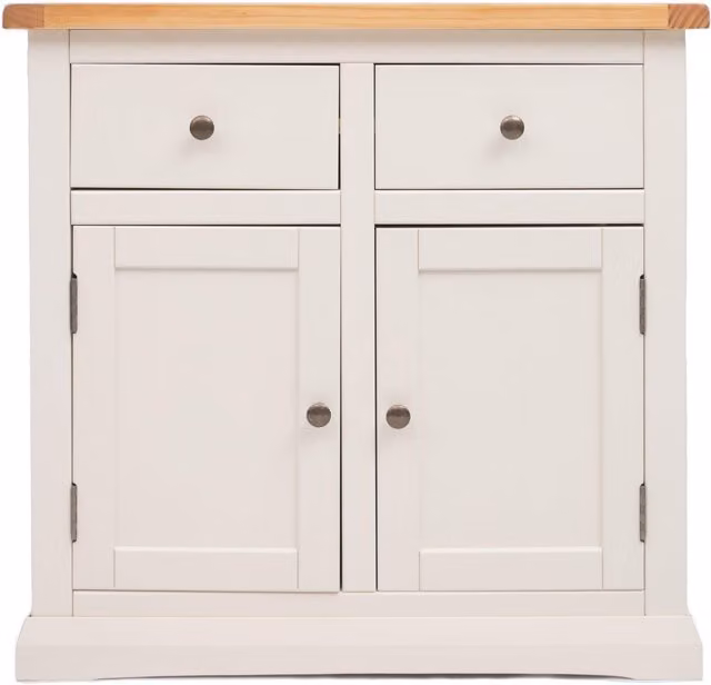 Cabinet Bits Castelli White 2 Door 2 Drawer Pine Wood Sideboard