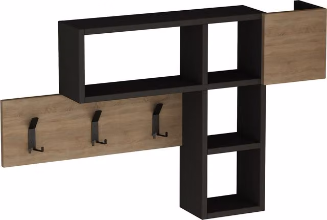 Decortie Game Modern Hanger in Anthracite Grey and Black