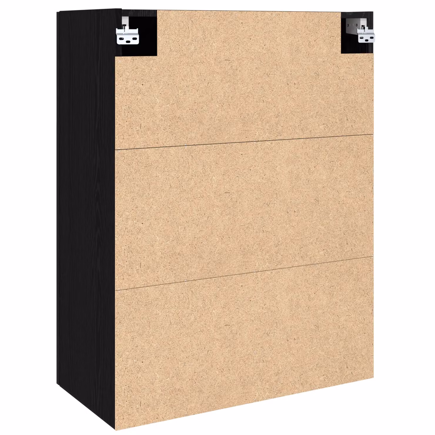Berkfield Home Black Oak Hanging Cabinet with Hinged Doors and Internal Shelves, W/D/H: 69.5 x 34 x 90 cm – 4