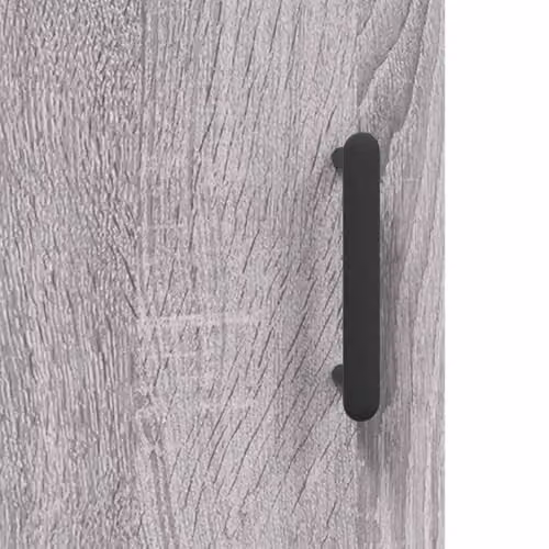 vidaXL Wall Mounted Cabinet with Glass Doors, Grey, W/D/H: 34.5 x 34.0 x 90.0 cm – 4