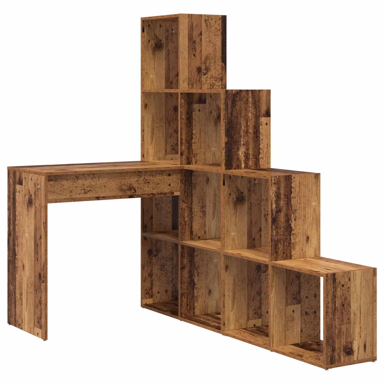 Berkfield Home Corner Desk with Storage Shelf in Brown, W/D/H: 149.5 x 101.5 x 149.5 cm – 2