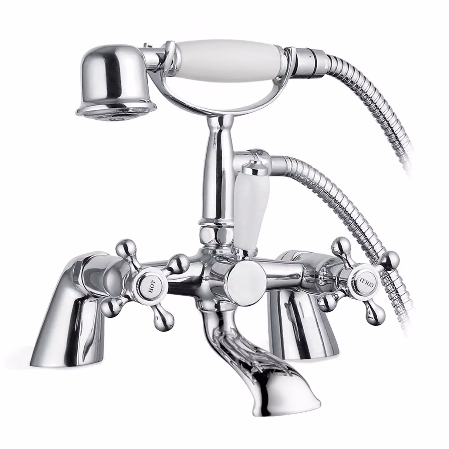 Nes Home Chrome Victorian Single Lever Shower Mixer Valve Tap in Silver – 2