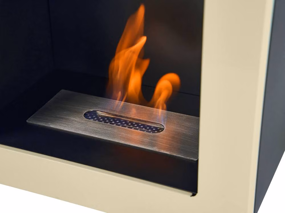 Adam Fires & Fireplaces Mira Bio Ethanol Stove in Beige – 5