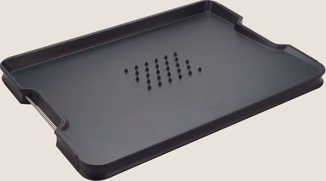 Joseph Joseph Cut & Carve Plus Large Rectangular Chopping Board in Black