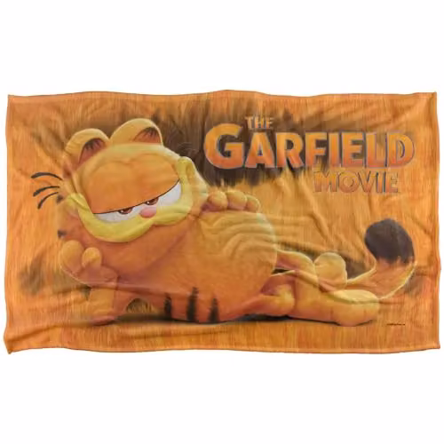 Garfield Super Soft Orange Fleece Snuggle Blanket for Children – 1