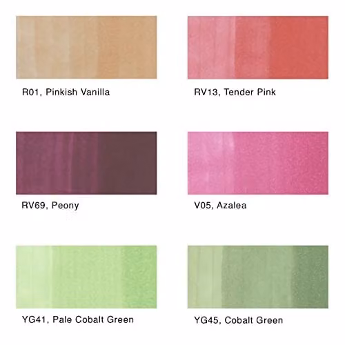 Copic Sketch Brush Marker Pens, Set of 6, Multicolour – 2