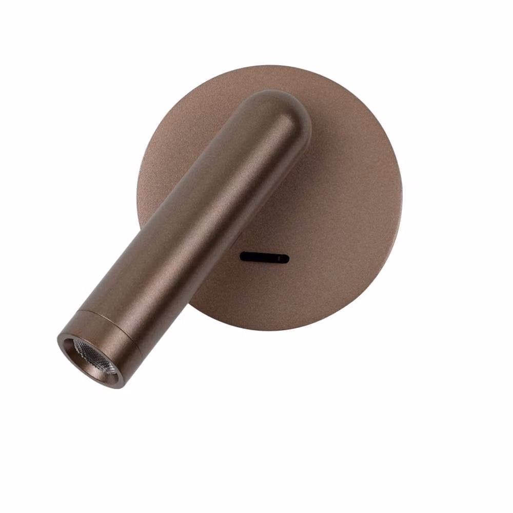 Netlighting Carda LED Reading Wall Light in Brown with 3000K Warm White Light – 2