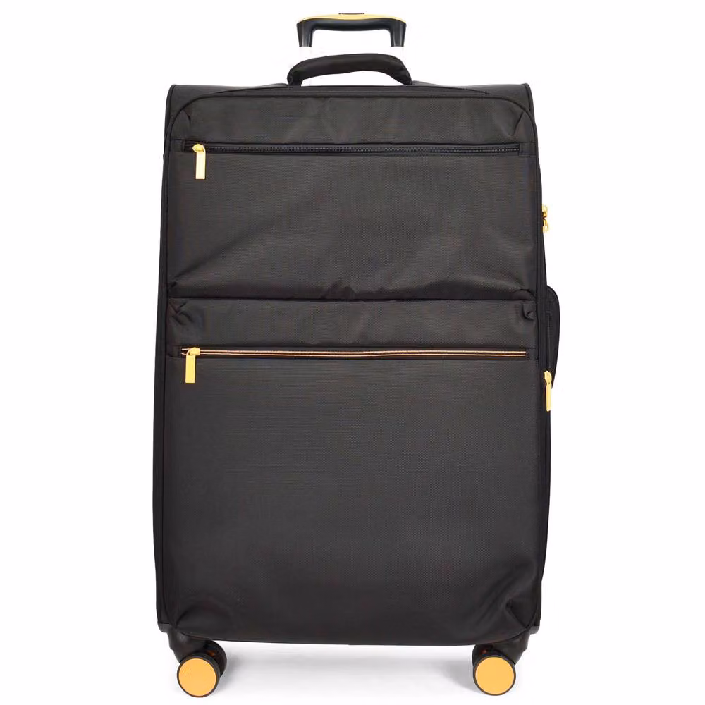 House of Leather HOL231 Soft Shell Lightweight Expandable Suitcase in Black – 2