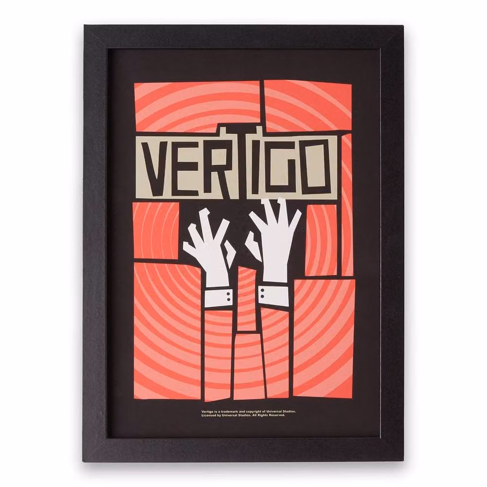 Alfred Hitchcock Vertigo Multicolour Giclee Art Print, A2 Size – 2