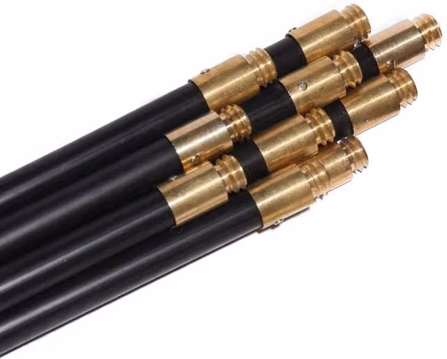 Universal Textiles Poly Drain Rod with Universal Fitting, Black and Multicolour