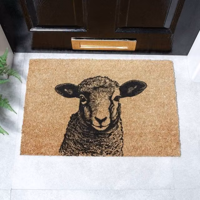 Artsy Mats Lamb Doormat in Brown, W/D: 60 x 40 cm