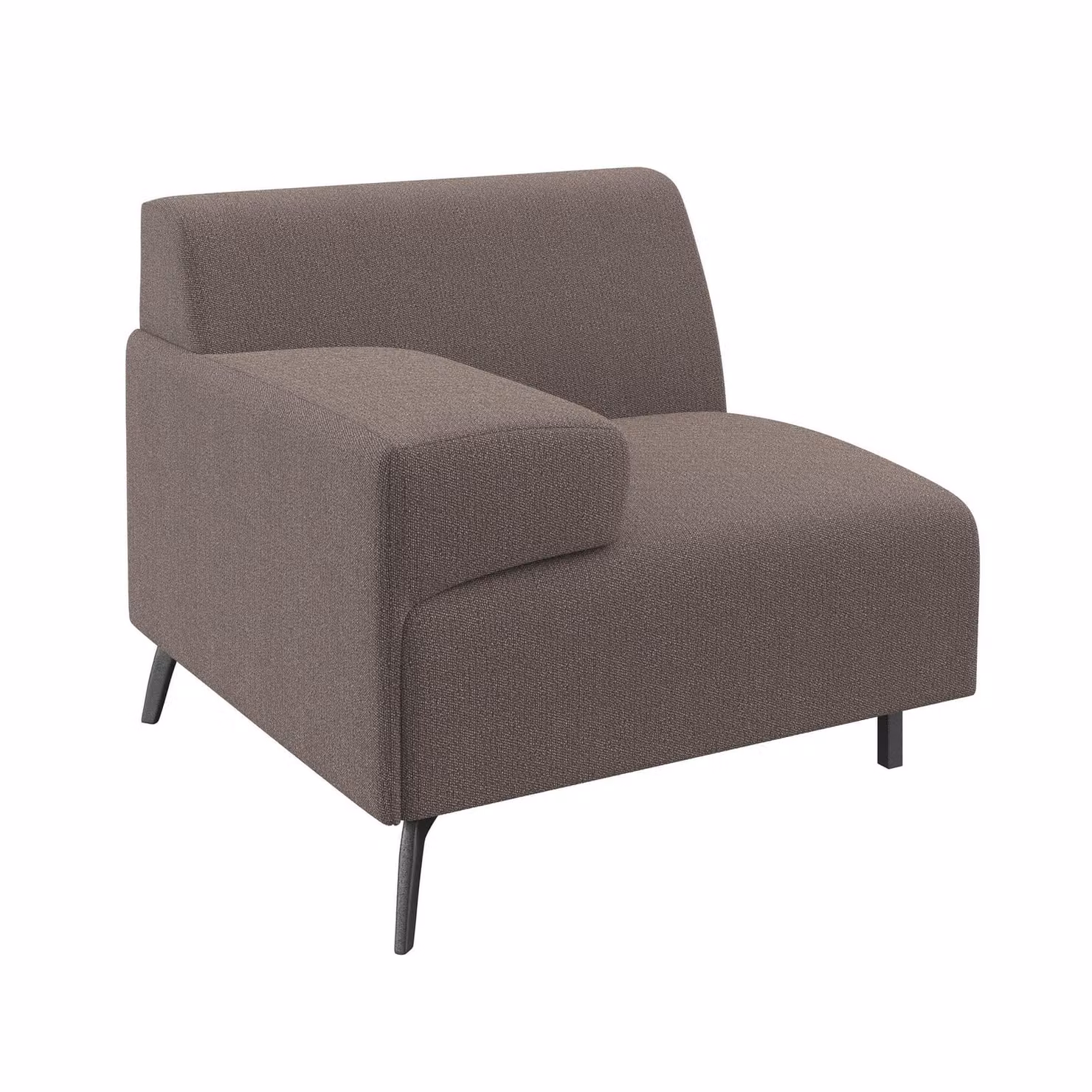 Dome Deco Lugano Module Corner Armrest Left in Grey