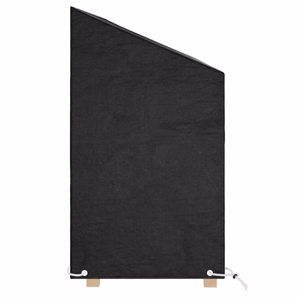 Berkfield Home Water-Repellent Polyethylene Garden Bench Covers, 2 Pack, Black, W: 190 cm, D: 70 cm, H: 70-88 cm – 3