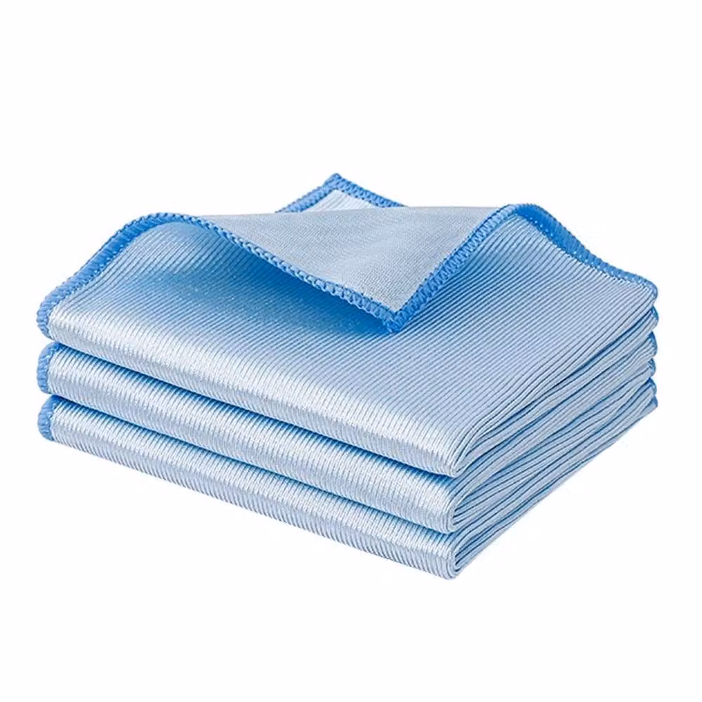 Nordara 10-Pack Blue Microfibre Glass Window Cleaning Cloths, 40 x 40 cm – 3