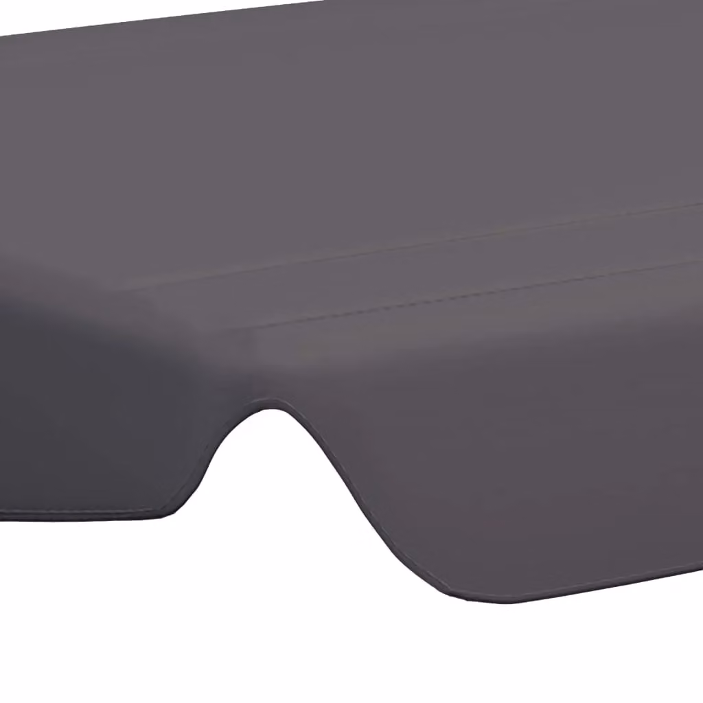 Berkfield Home Replacement PVC-Coated Garden Swing Canopy in Anthracite Black, W/D/H: 150 x 105 x 70 cm – 2