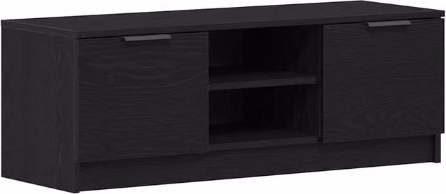 Berkfield Home Modern Black Oak TV Cabinet W/D/H: 102 x 36 x 36.5 cm – 1